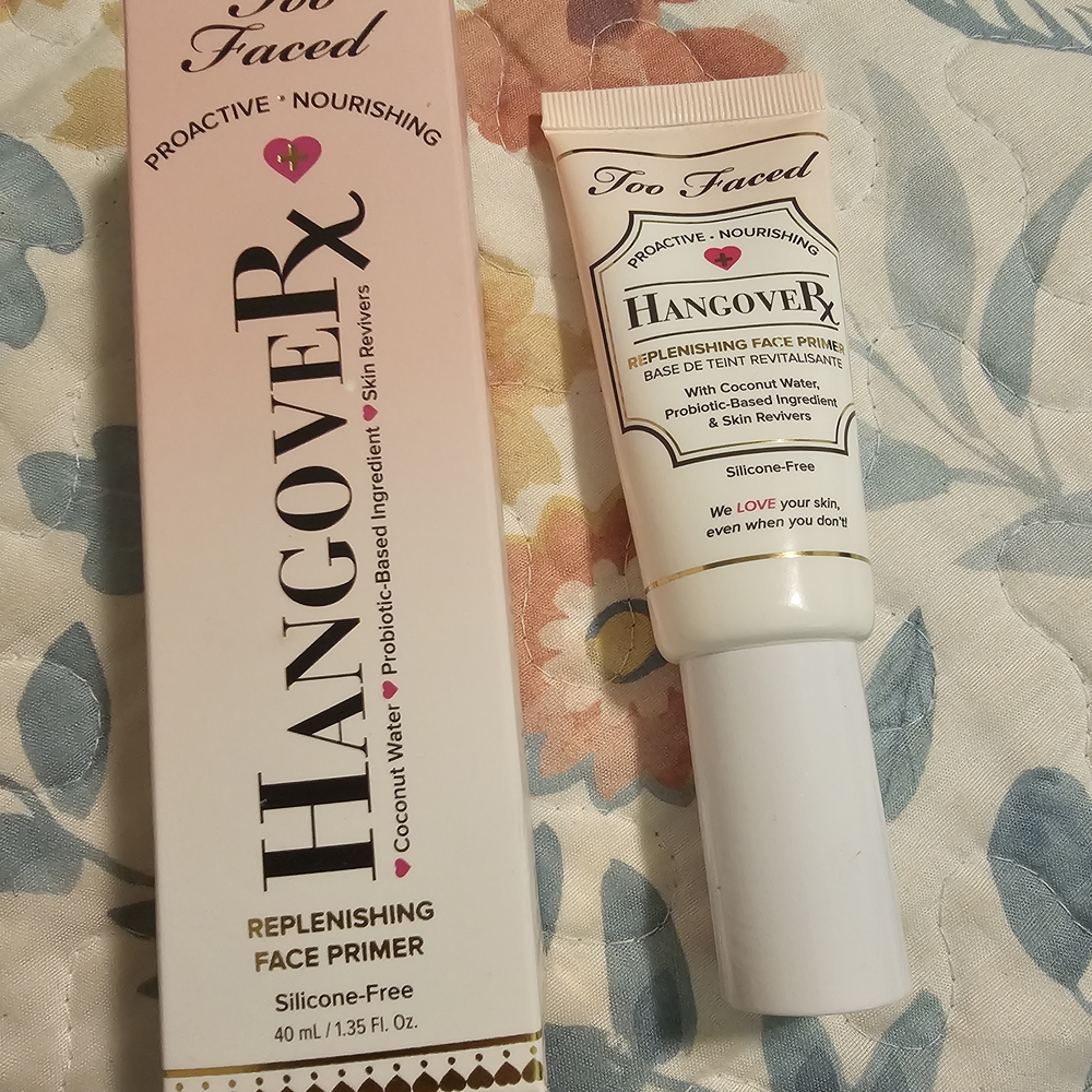(2) 40ml Containers - Too Faced Hangover Primer - Cream